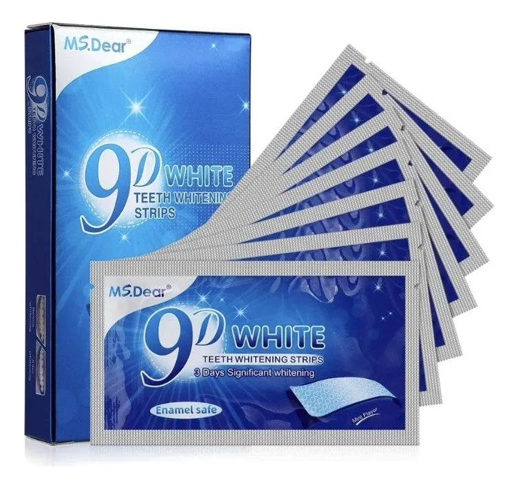 28 Fitas Clareadora Dental 9d Branqueador