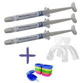 Clareador Dental Whiteness Simple 22% - 3 Un + 1 Par de Moldeiras