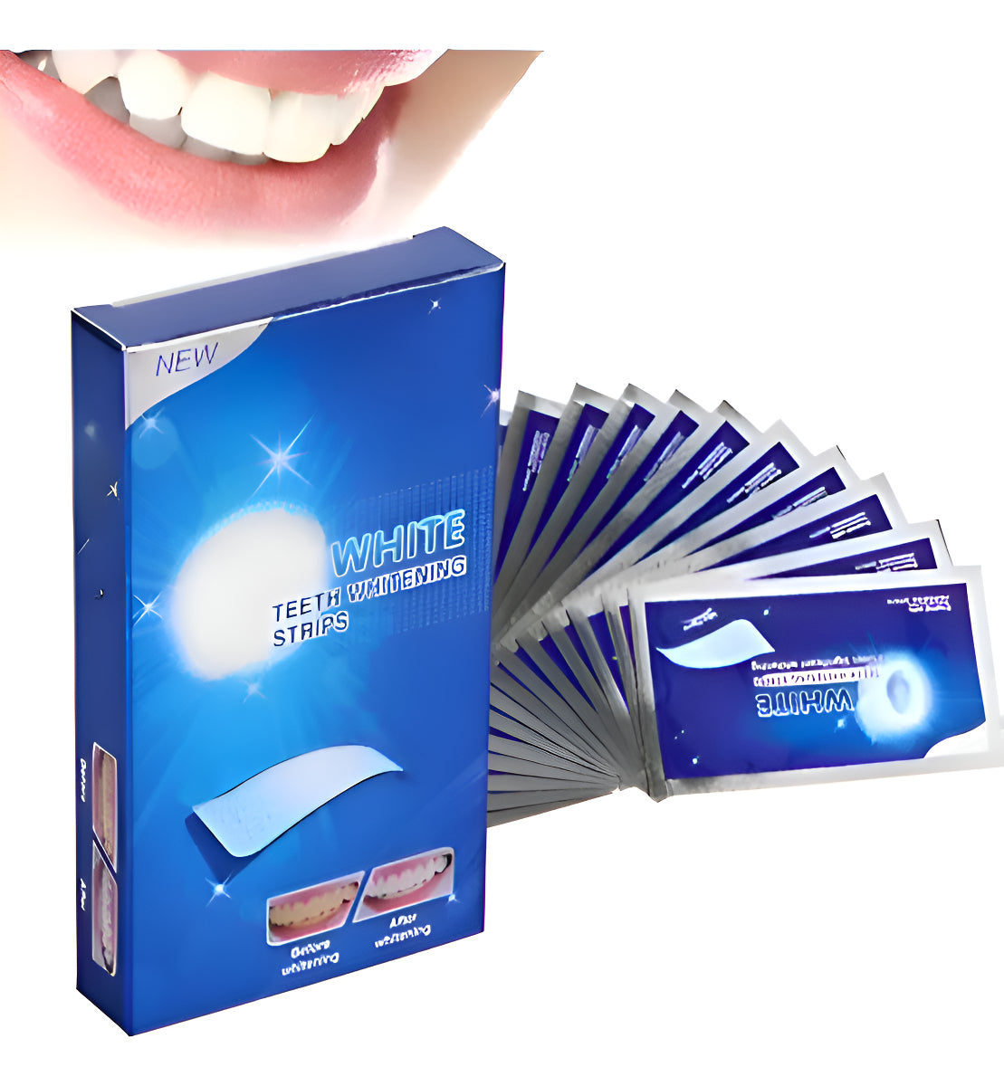 28 Fitas Clareadora Dental 9d Branqueador