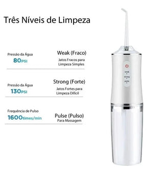 Irrigador Oral Portátil Limpeza Bucal - FlashJet 1