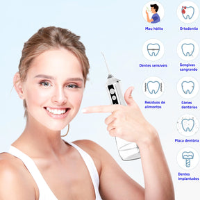 Irrigador Oral Portátil Limpeza Bucal - FlashJet Pro