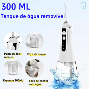 Irrigador Oral Portátil Limpeza Bucal - FlashJet Pro