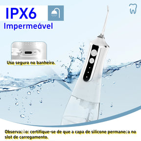 Irrigador Oral Portátil Limpeza Bucal - FlashJet Pro
