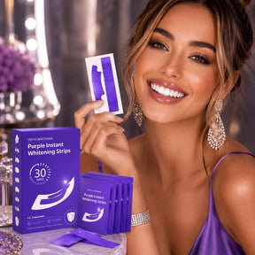 Fita Clareadora Dental Roxa 14 unidades - FlashPurple