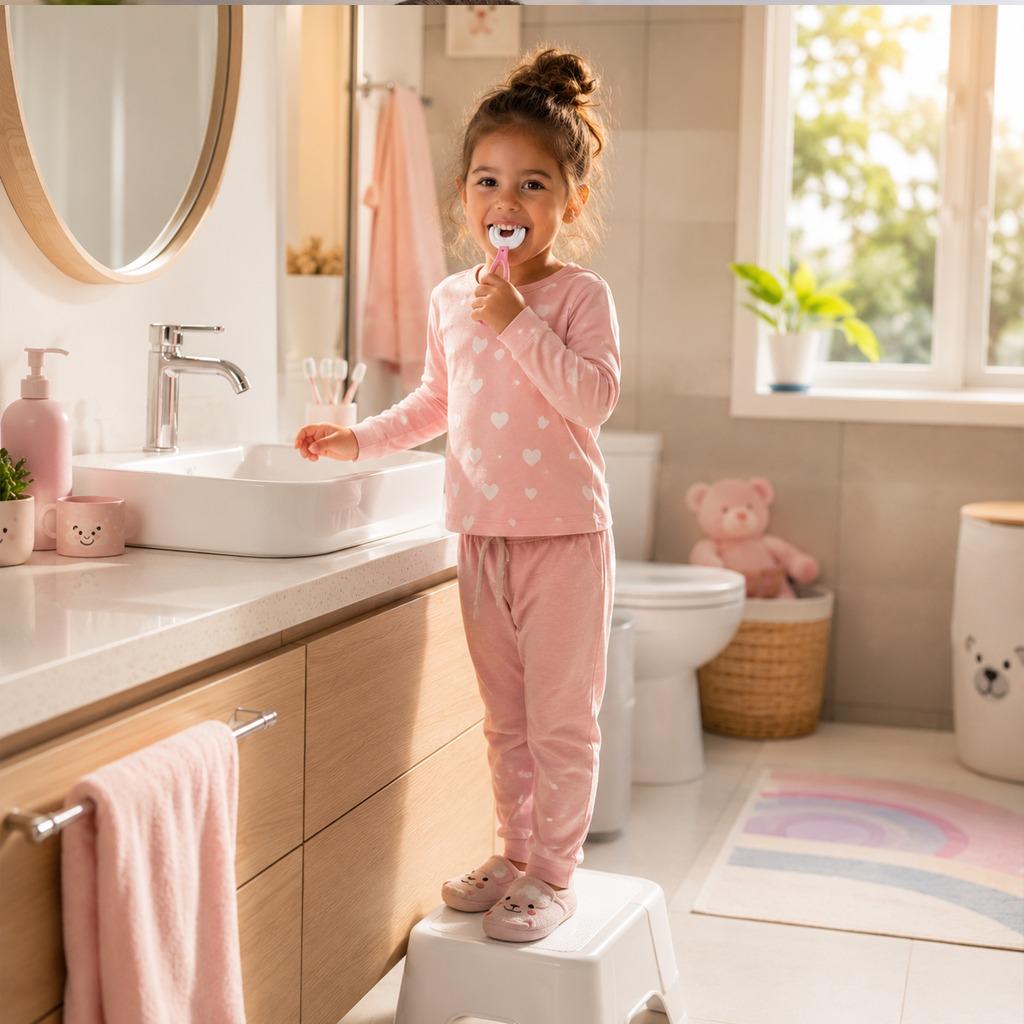 Escova de Dentes Infantil Formato U 360° - 2 A 12 Anos