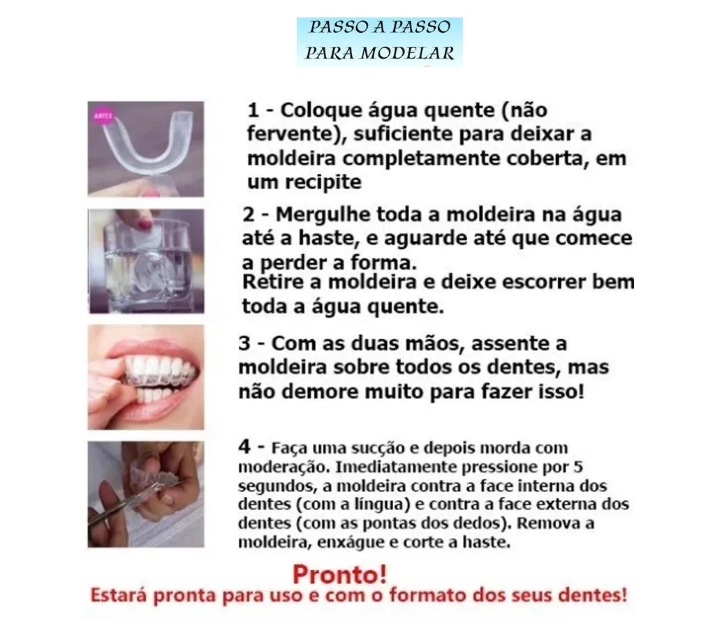 Whiteness Perfect 22% - 3 Un + 1 Par de Moldeira